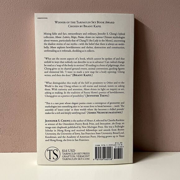 Moon: Letters, Maps, Poems by Jennifer S. Cheng Paperback Book GUC - Picture 2 of 8